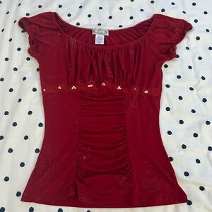 Y2K Trixxi embellished sparkly fairy top